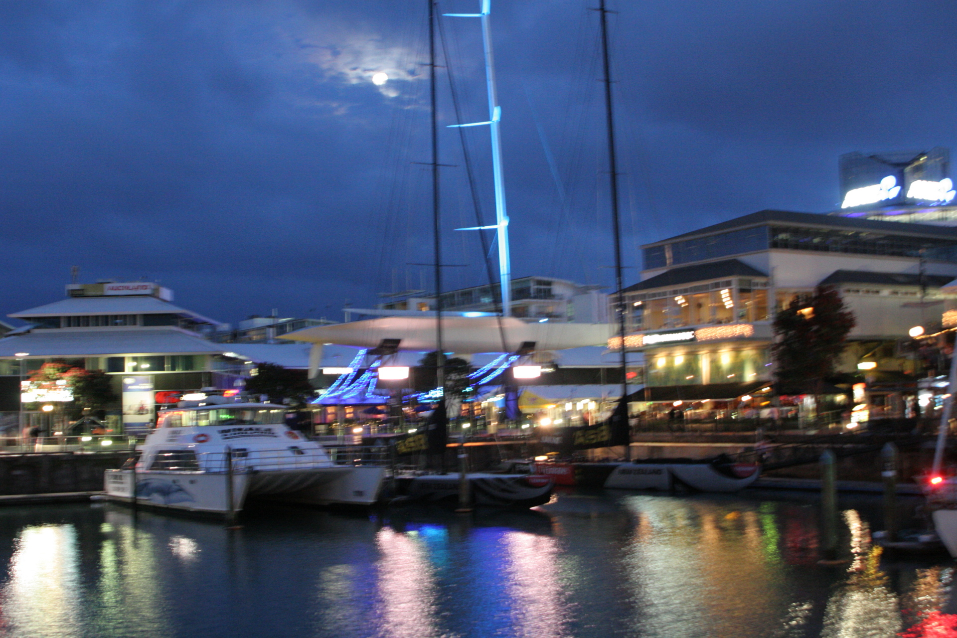 Auckland Harbor at night (Dec 8, 2011)