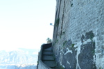 Walkway on cliff