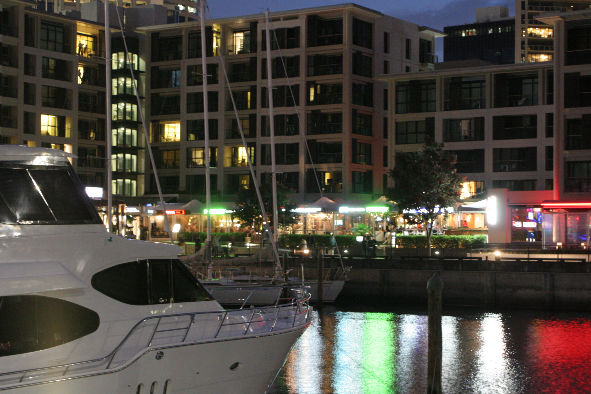 Auckland Harbor at night (Dec 9, 2011)