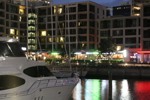 Auckland Harbor at night