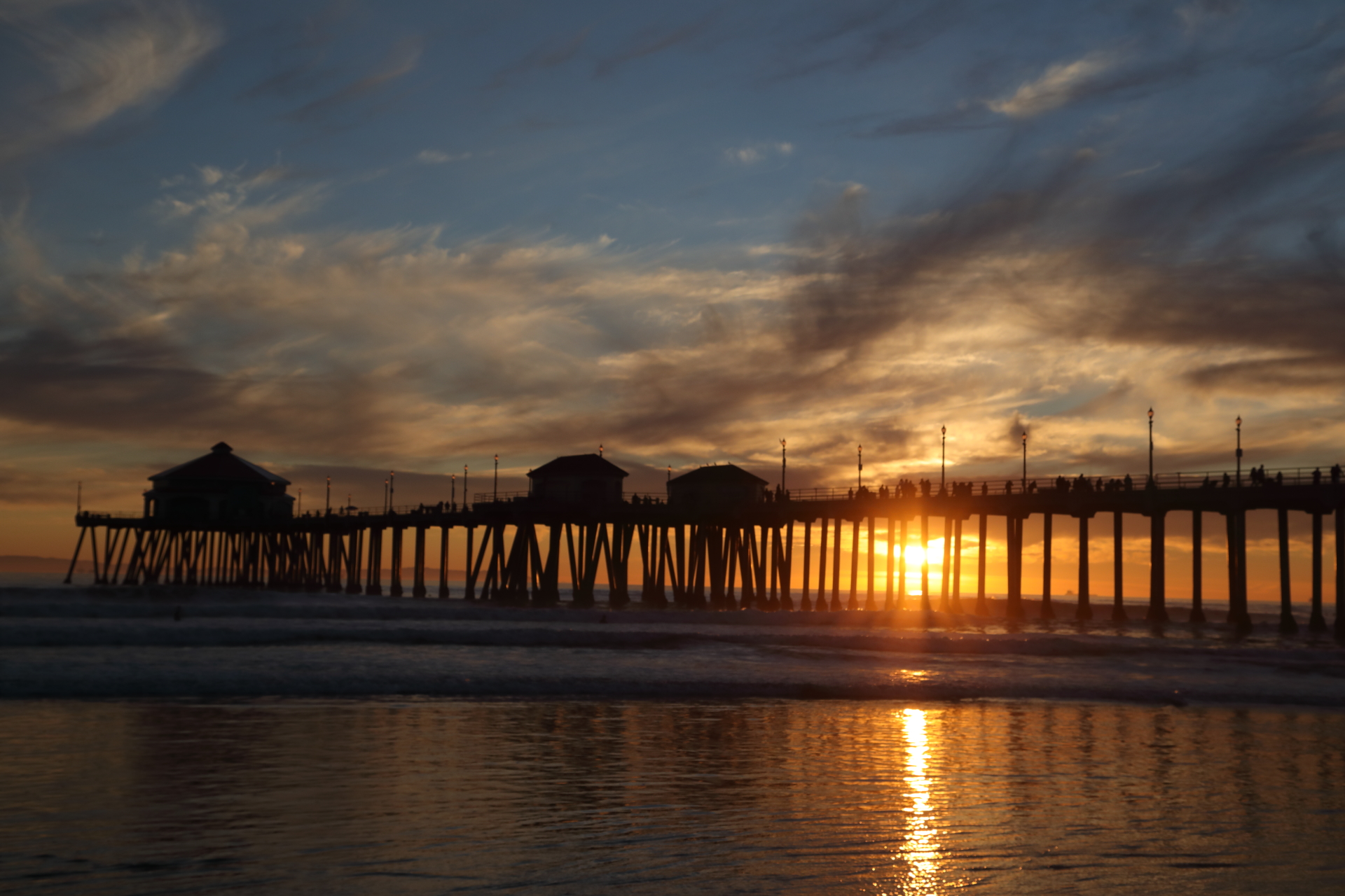 Huntington Beach Pier at Sunset (Mar 2, 2022)