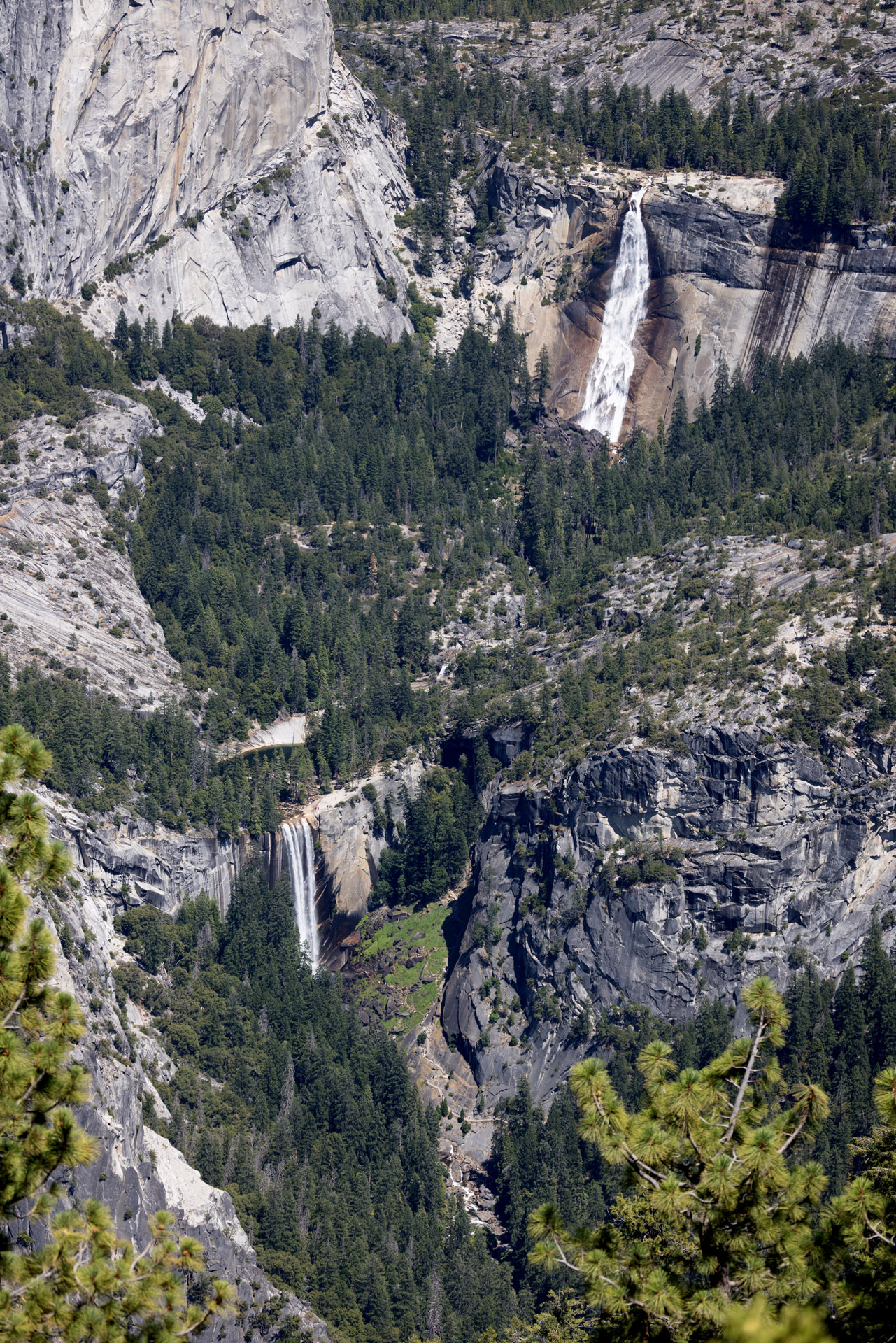 Nevada and Vernal falls (Jul 20, 2025)