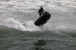 Seadoo jumping the wave